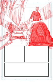 Page 1 Pencilling Panel 1