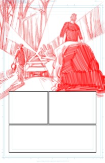 Page 1 Pencilling Panel 1